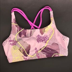 Pink and Purple Sports Bra